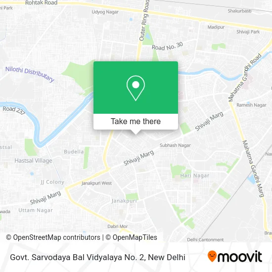 Govt. Sarvodaya Bal Vidyalaya No. 2 map