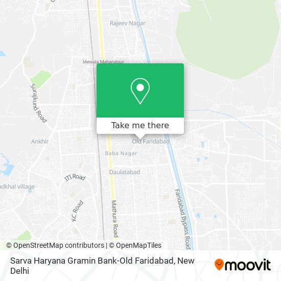 Sarva Haryana Gramin Bank-Old Faridabad map