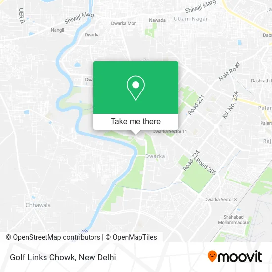 Golf Links Chowk map