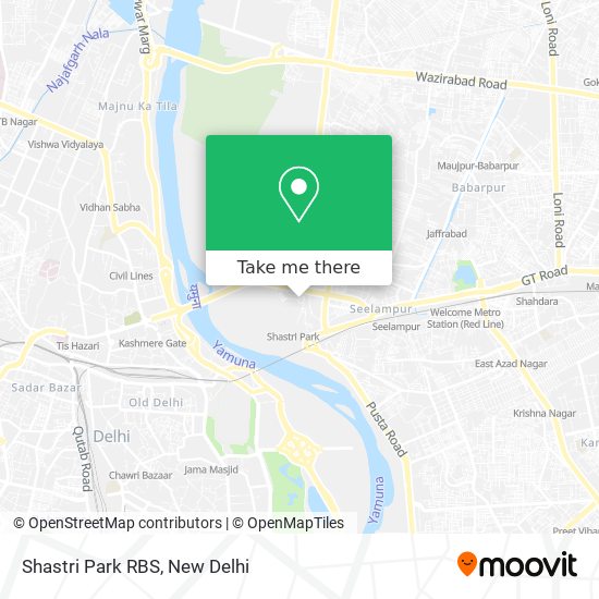 Shastri Park RBS map