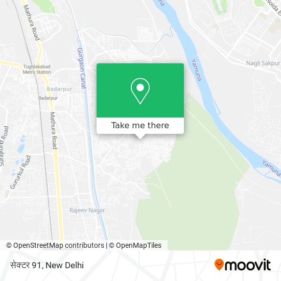 सेक्टर 91 map