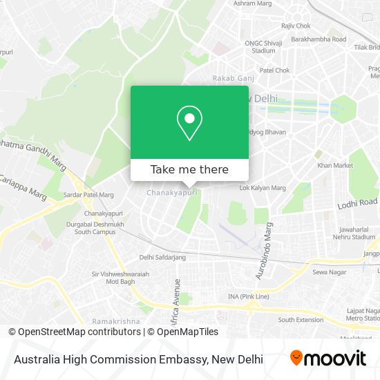 Australia High Commission Embassy map