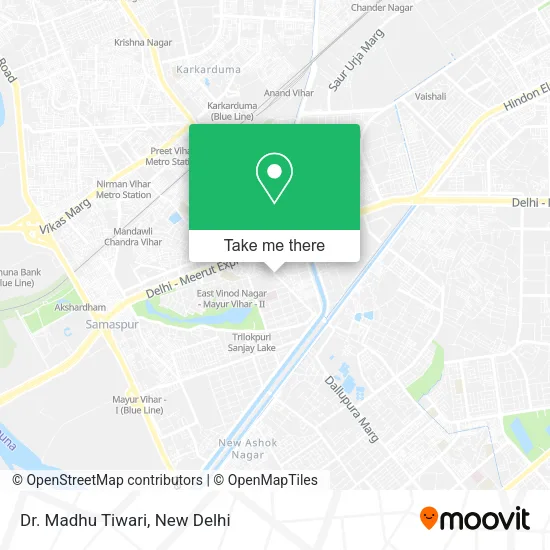 Dr. Madhu Tiwari map