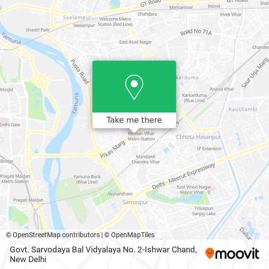 Govt. Sarvodaya Bal Vidyalaya No. 2-Ishwar Chand map