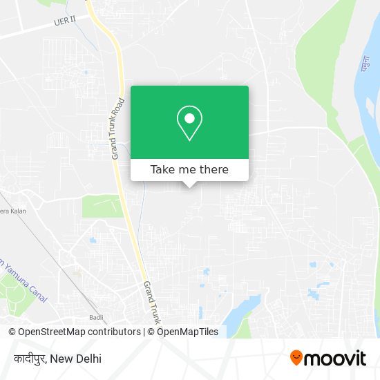 कादीपुर map