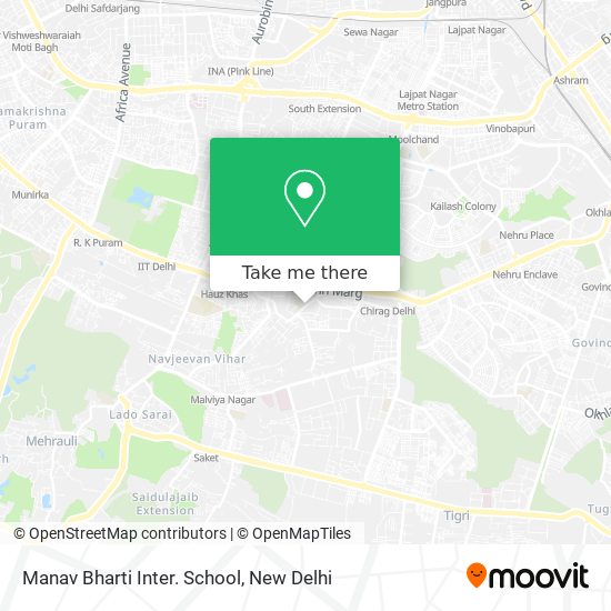 Manav Bharti Inter. School map