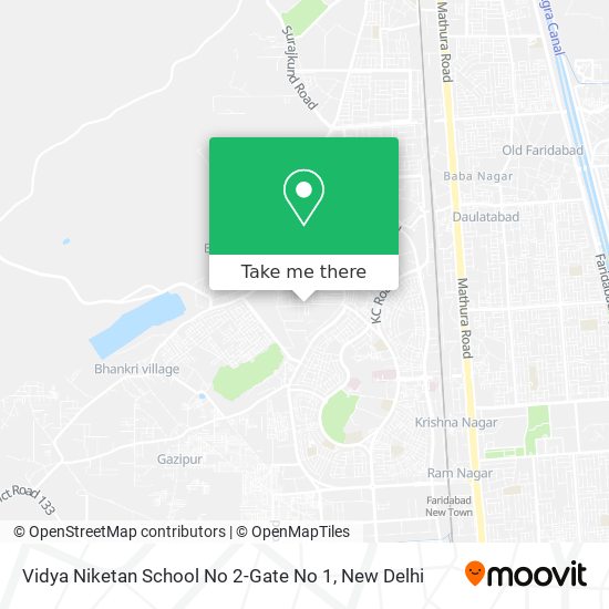 Vidya Niketan School No 2-Gate No 1 map
