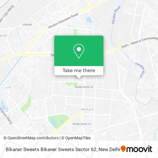 Bikaner Sweets Bikaner Sweets Sector 62 map