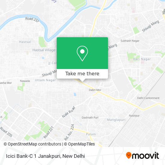 Icici Bank-C 1 Janakpuri map