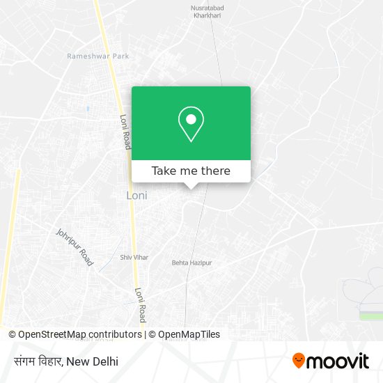 संगम विहार map