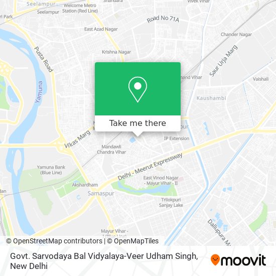 Govt. Sarvodaya Bal Vidyalaya-Veer Udham Singh map