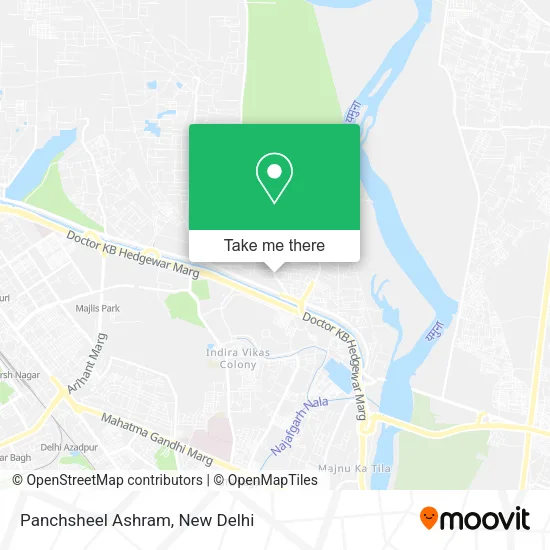 Panchsheel Ashram map