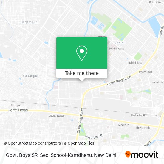 Govt. Boys SR. Sec. School-Kamdhenu map