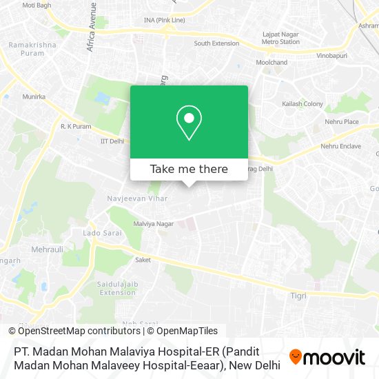 PT. Madan Mohan Malaviya Hospital-ER (Pandit Madan Mohan Malaveey Hospital-Eeaar) map