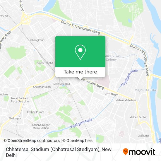 Chhatersal Stadium (Chhatrasal Stediyam) map