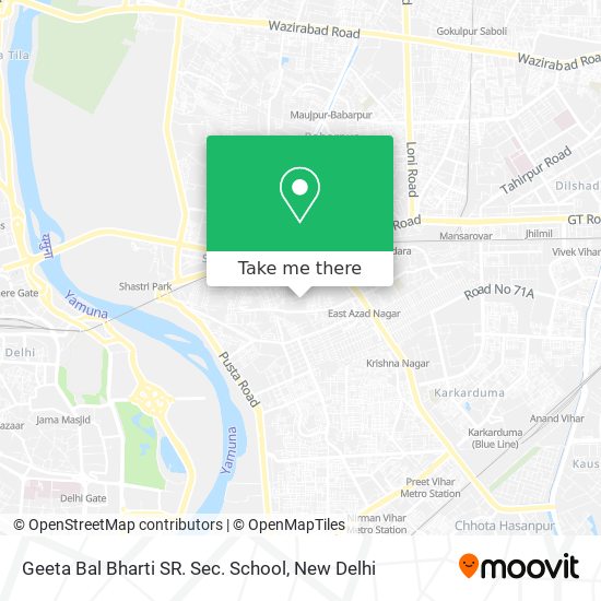Geeta Bal Bharti SR. Sec. School map