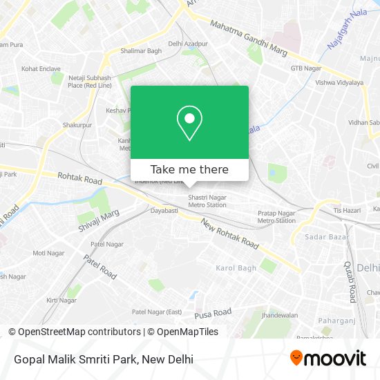 Gopal Malik Smriti Park map
