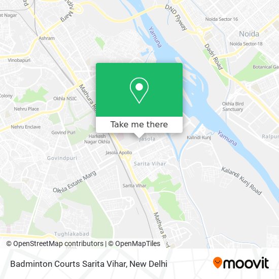 Badminton Courts Sarita Vihar map
