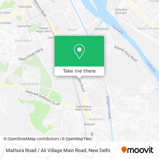Mathura Road / Ali Village Main Road map