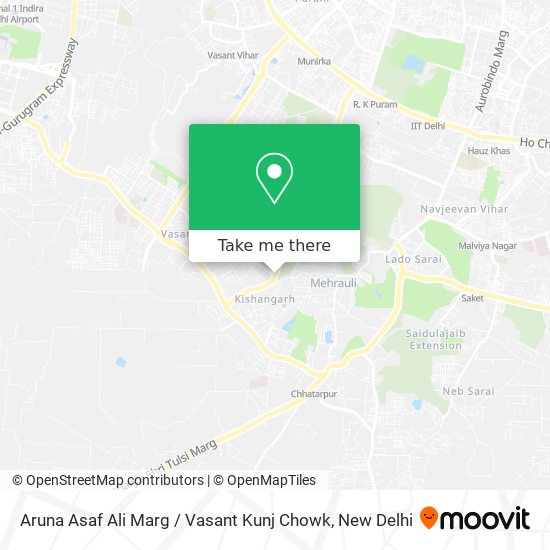 Aruna Asaf Ali Marg / Vasant Kunj Chowk map