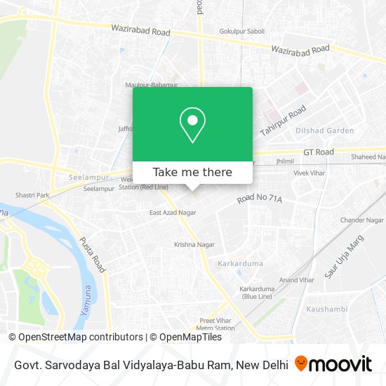 Govt. Sarvodaya Bal Vidyalaya-Babu Ram map