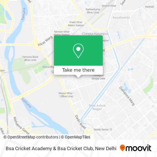 Bsa Cricket Academy & Bsa Cricket Club map