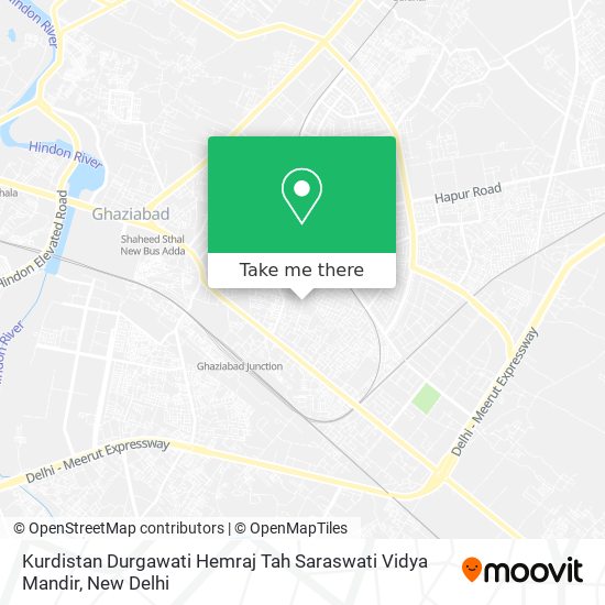 Kurdistan Durgawati Hemraj Tah Saraswati Vidya Mandir map