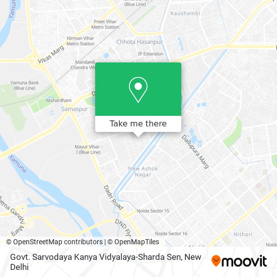 Govt. Sarvodaya Kanya Vidyalaya-Sharda Sen map