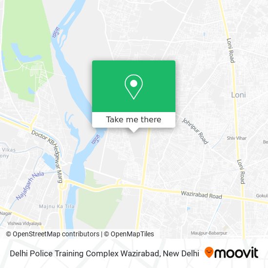 Delhi Police Training Complex Wazirabad map