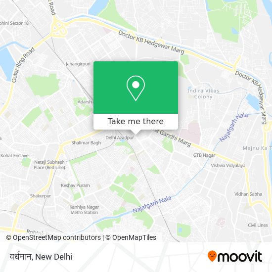 वर्धमान map