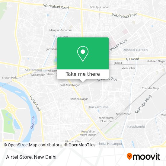 Airtel Store map