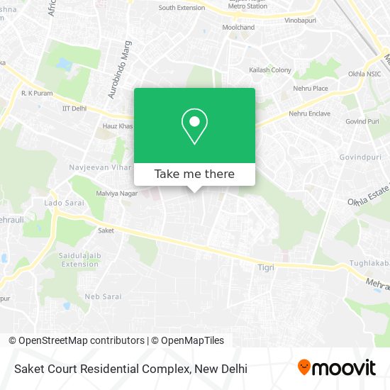 Saket Court Residential Complex map