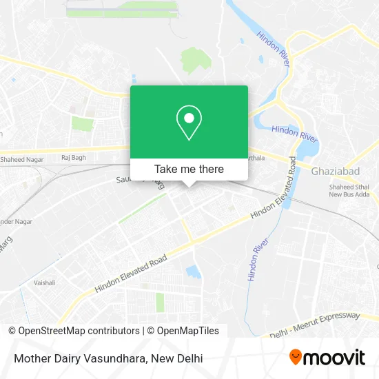 Mother Dairy Vasundhara map