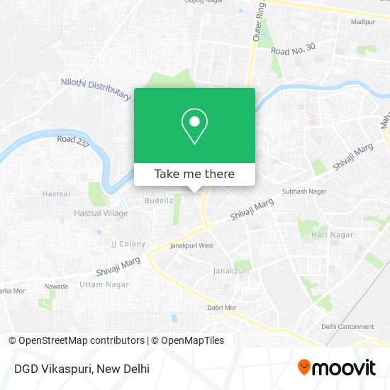 DGD Vikaspuri map