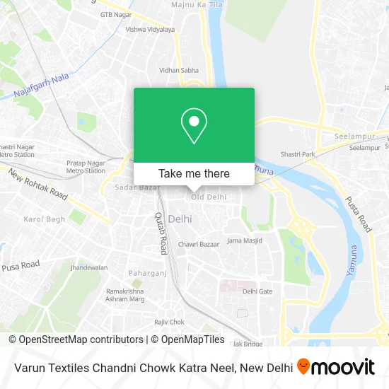 Varun Textiles Chandni Chowk Katra Neel map