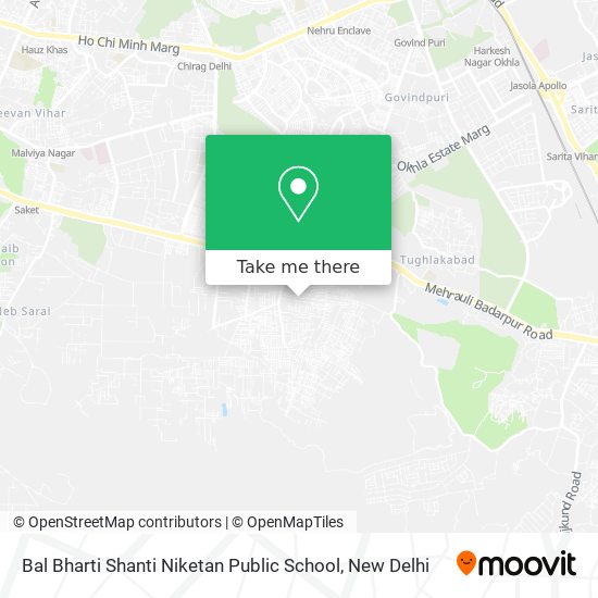 Bal Bharti Shanti Niketan Public School map
