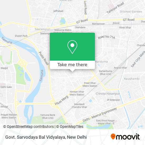 Govt. Sarvodaya Bal Vidyalaya map