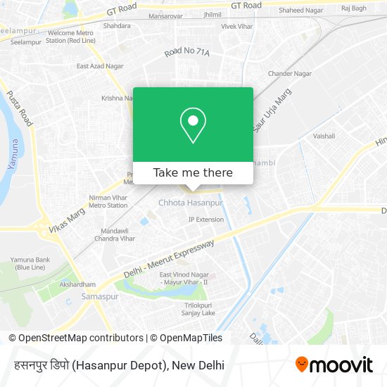 हसनपुर डिपो (Hasanpur Depot) map