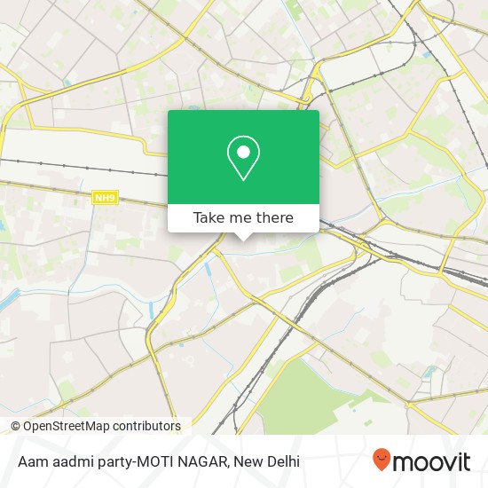 Aam aadmi party-MOTI NAGAR map
