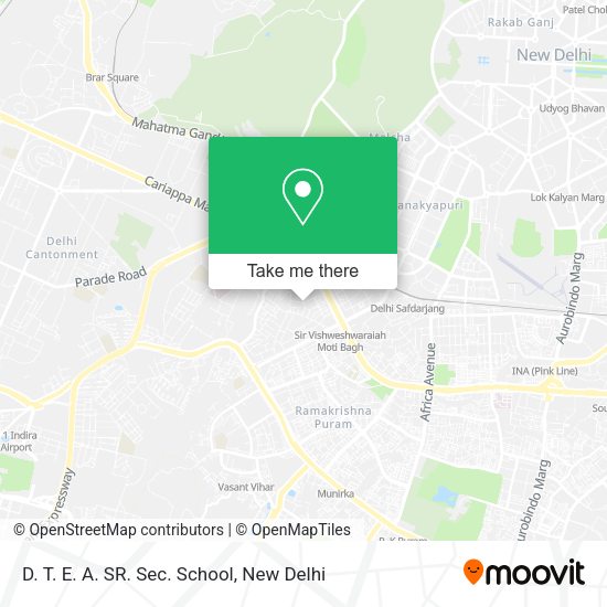 D. T. E. A. SR. Sec. School map
