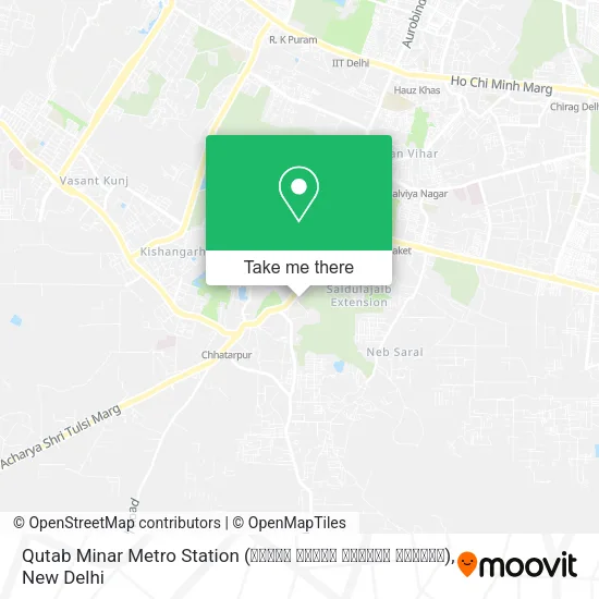 Qutab Minar Metro Station (कुतुब मीनार मेट्रो स्टेशन) map