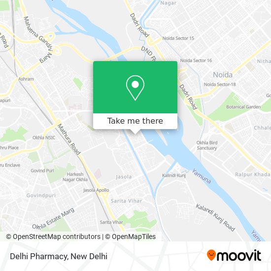 Delhi Pharmacy map