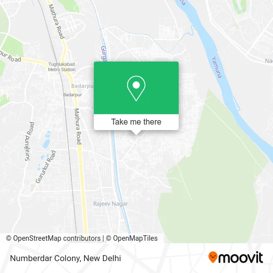 Numberdar Colony map