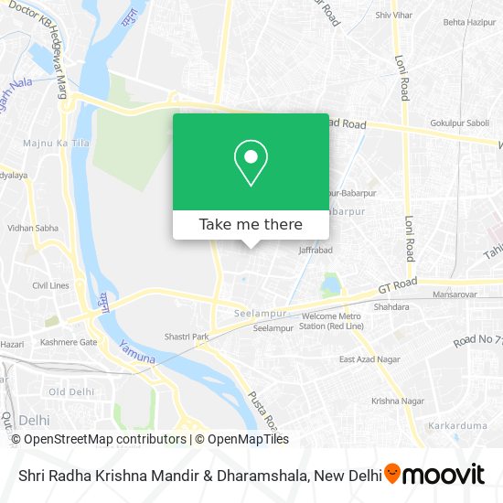 Shri Radha Krishna Mandir & Dharamshala map