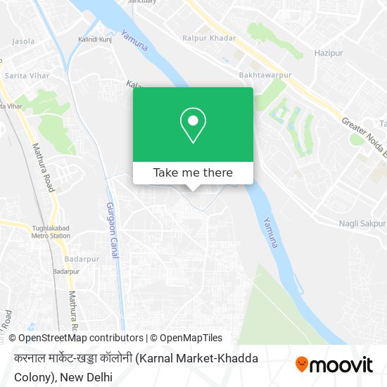 करनाल मार्केट-खड्डा कॉलोनी (Karnal Market-Khadda Colony) map