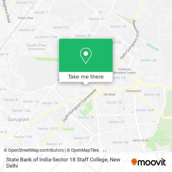 State Bank of India-Sector 18 Staff College map