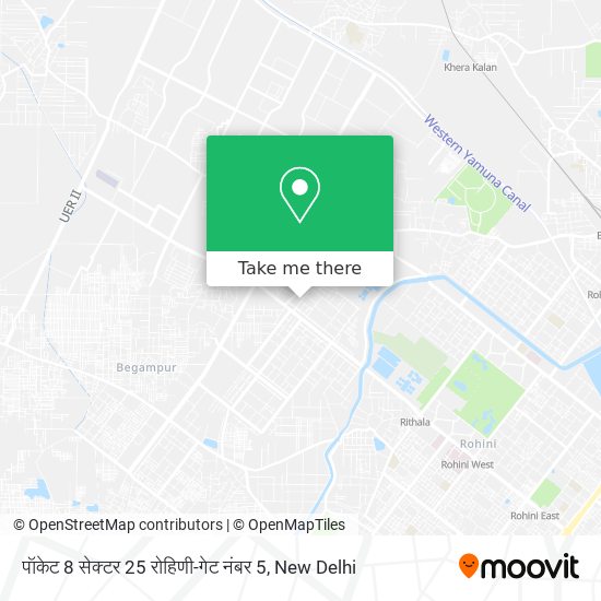 पॉकेट 8 सेक्टर 25 रोहिणी-गेट नंबर 5 map