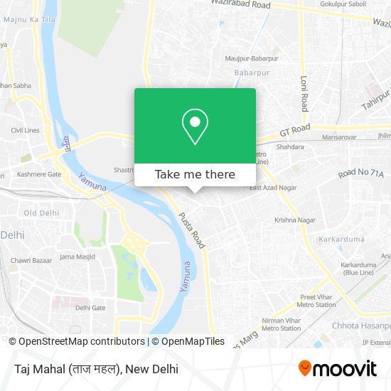 Taj Mahal (ताज महल) map