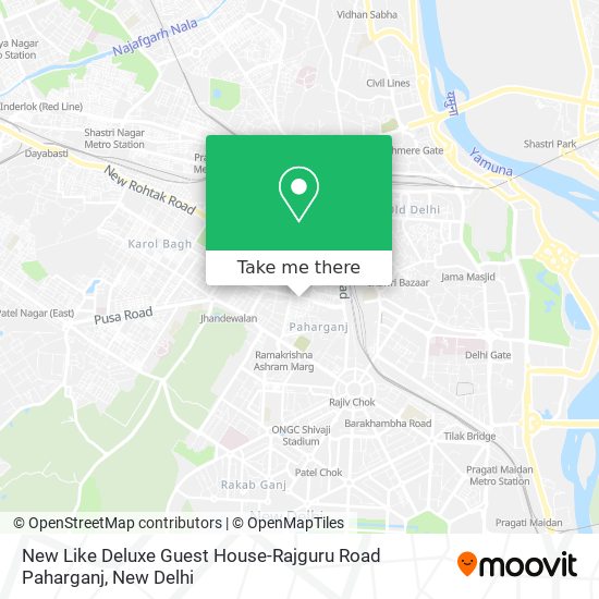 New Like Deluxe Guest House-Rajguru Road Paharganj map