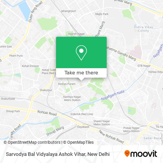 Sarvodya Bal Vidyalaya Ashok Vihar map